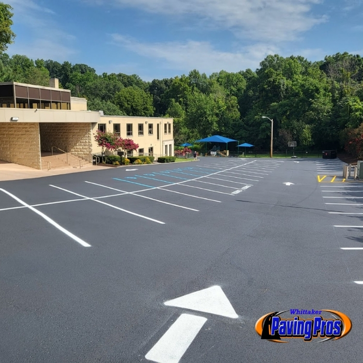 Nice Asphalt Parking Lot Paved In Roanoke, Virginia