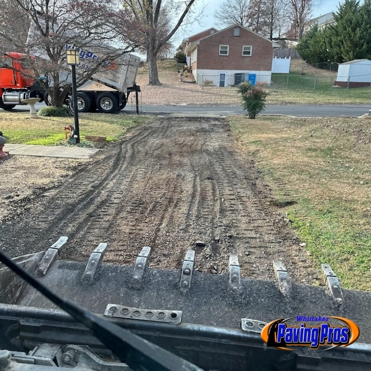 prepping for chip seal paving